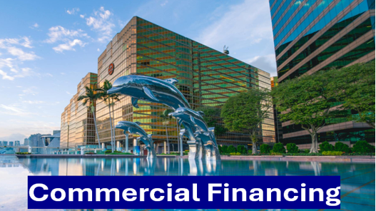 A commercial building, linking to information about Commercial Financing.